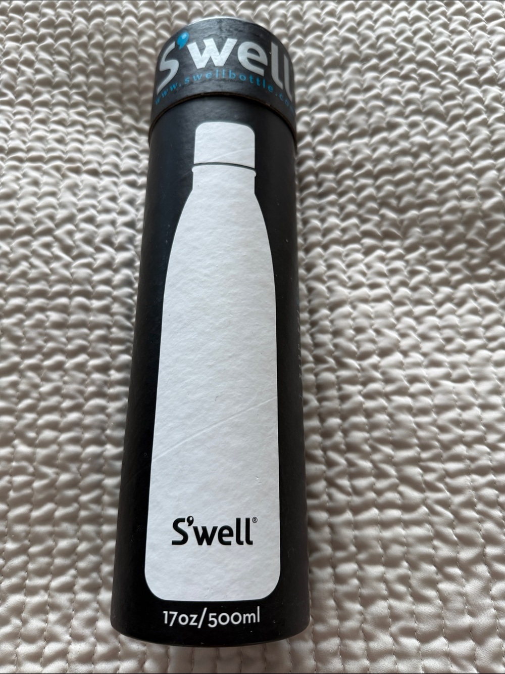 S'well Black and White Bottle Packaging